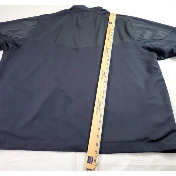 Nike Golf Windbreaker Mens XXL Navy Blue Open-End Red Full Zip Jacket Raincoat - Picture 12 of 16